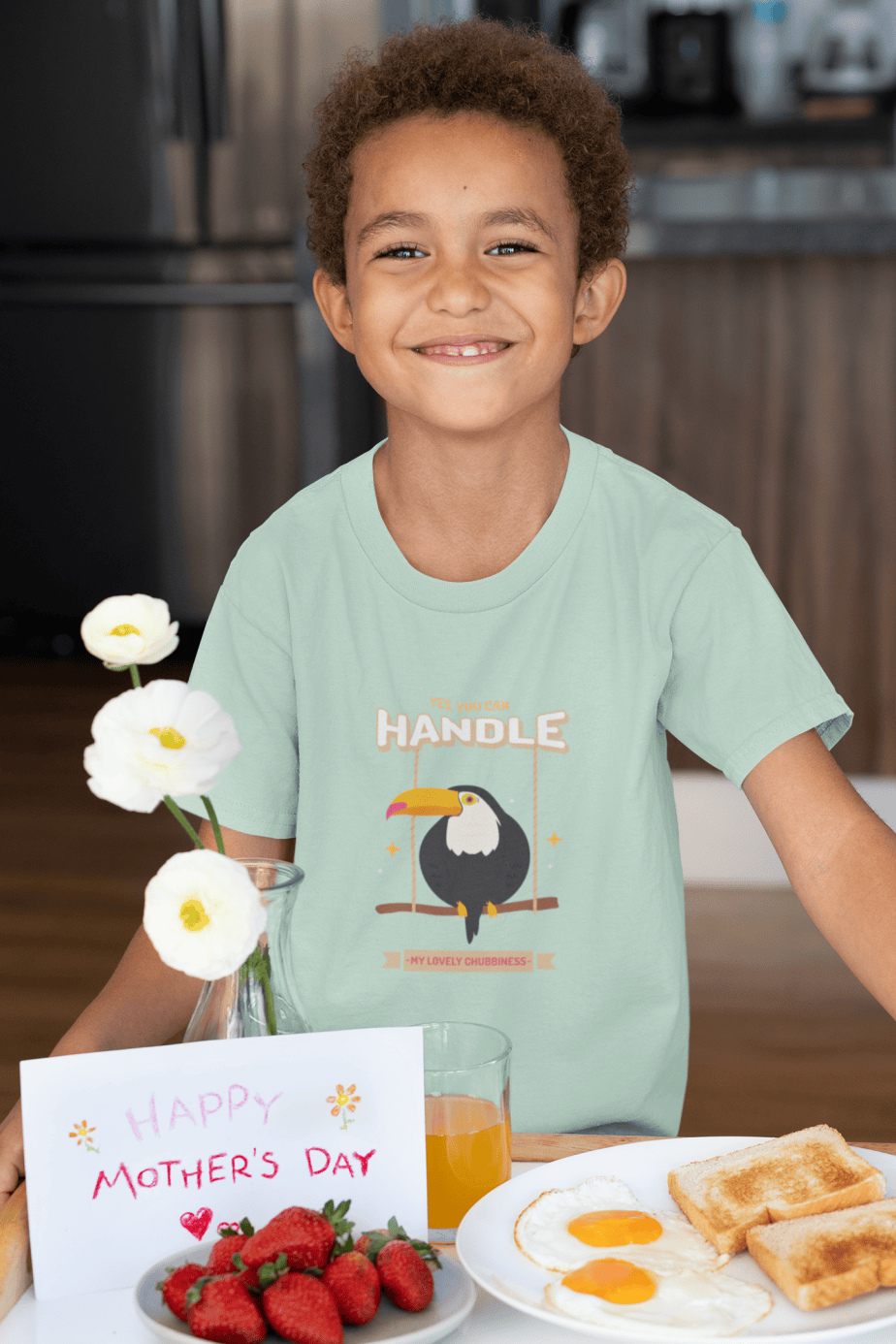 yes, you can handle my lovely chubbiness round neck 100% cotton t shirt for kids