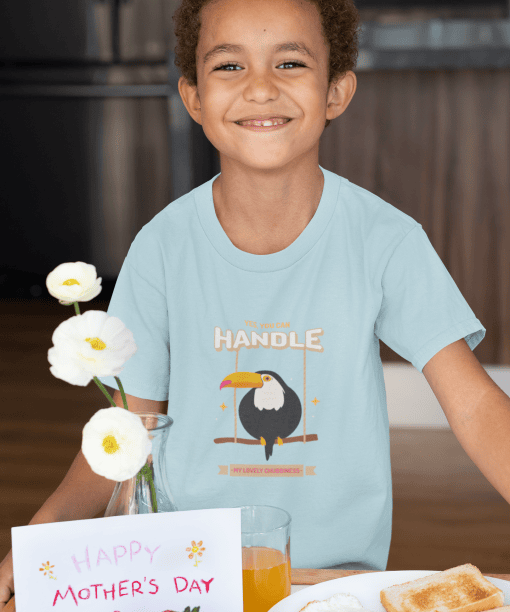 yes, you can handle my lovely chubbiness round neck 100% cotton t shirt for kids