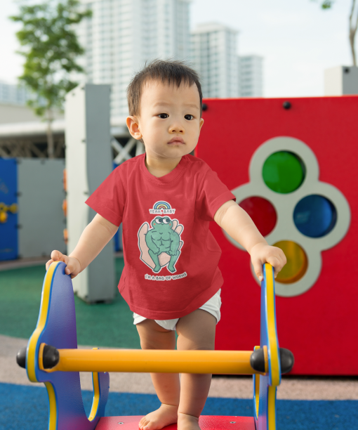 good morning . lets play together round neck 100% cotton t shirt (copy)