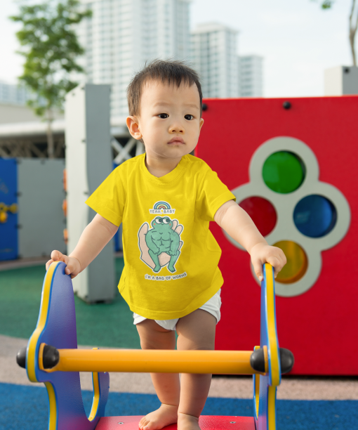 good morning . lets play together round neck 100% cotton t shirt (copy)
