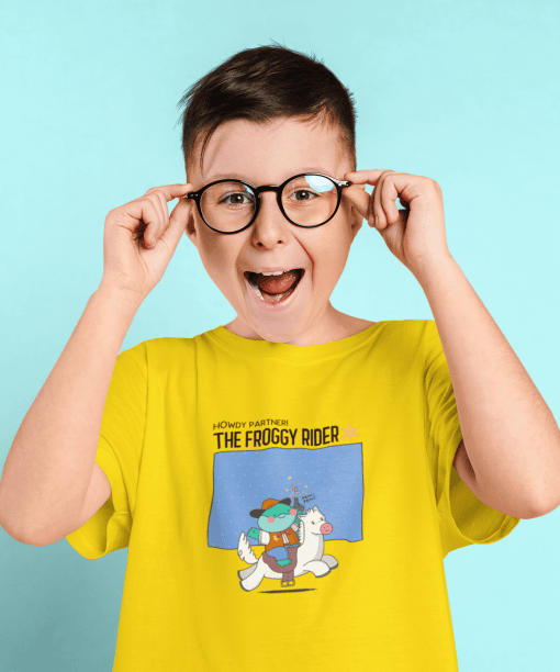 the boom round neck 100% cotton t shirt for kids