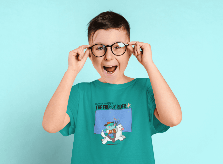 the boom round neck 100% cotton t shirt for kids