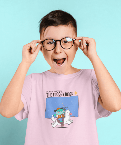 the boom round neck 100% cotton t shirt for kids