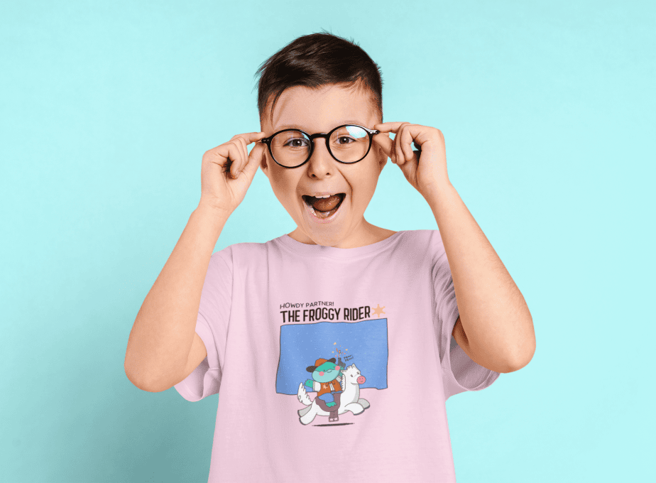 the boom round neck 100% cotton t shirt for kids