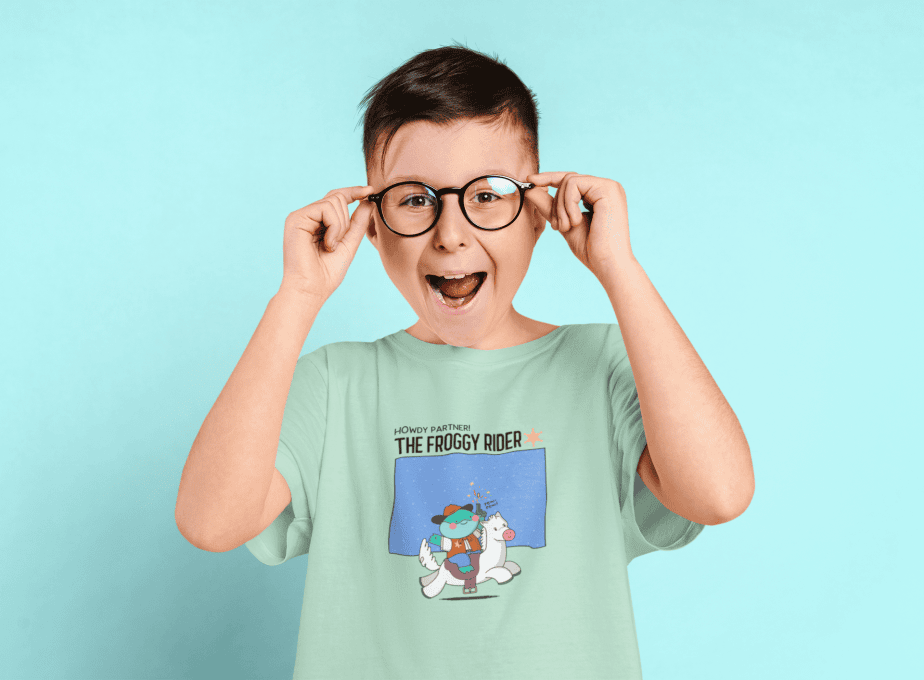 the boom round neck 100% cotton t shirt for kids