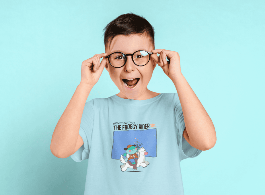 the boom round neck 100% cotton t shirt for kids