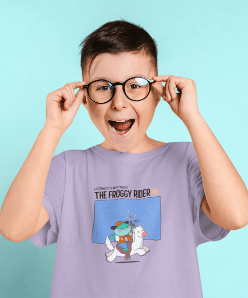 the boom round neck 100% cotton t shirt for kids