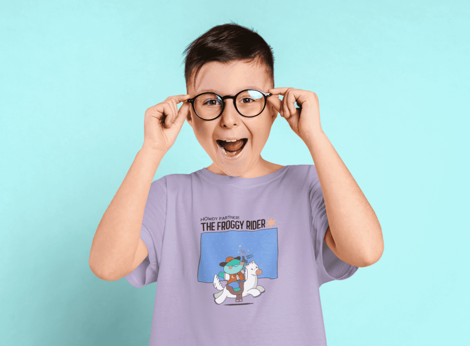 the boom round neck 100% cotton t shirt for kids