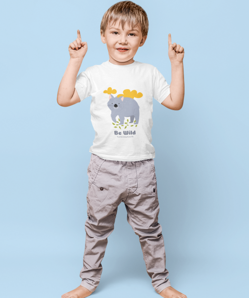 be wild . trust the timing of your life round neck 100% cotton t shirt