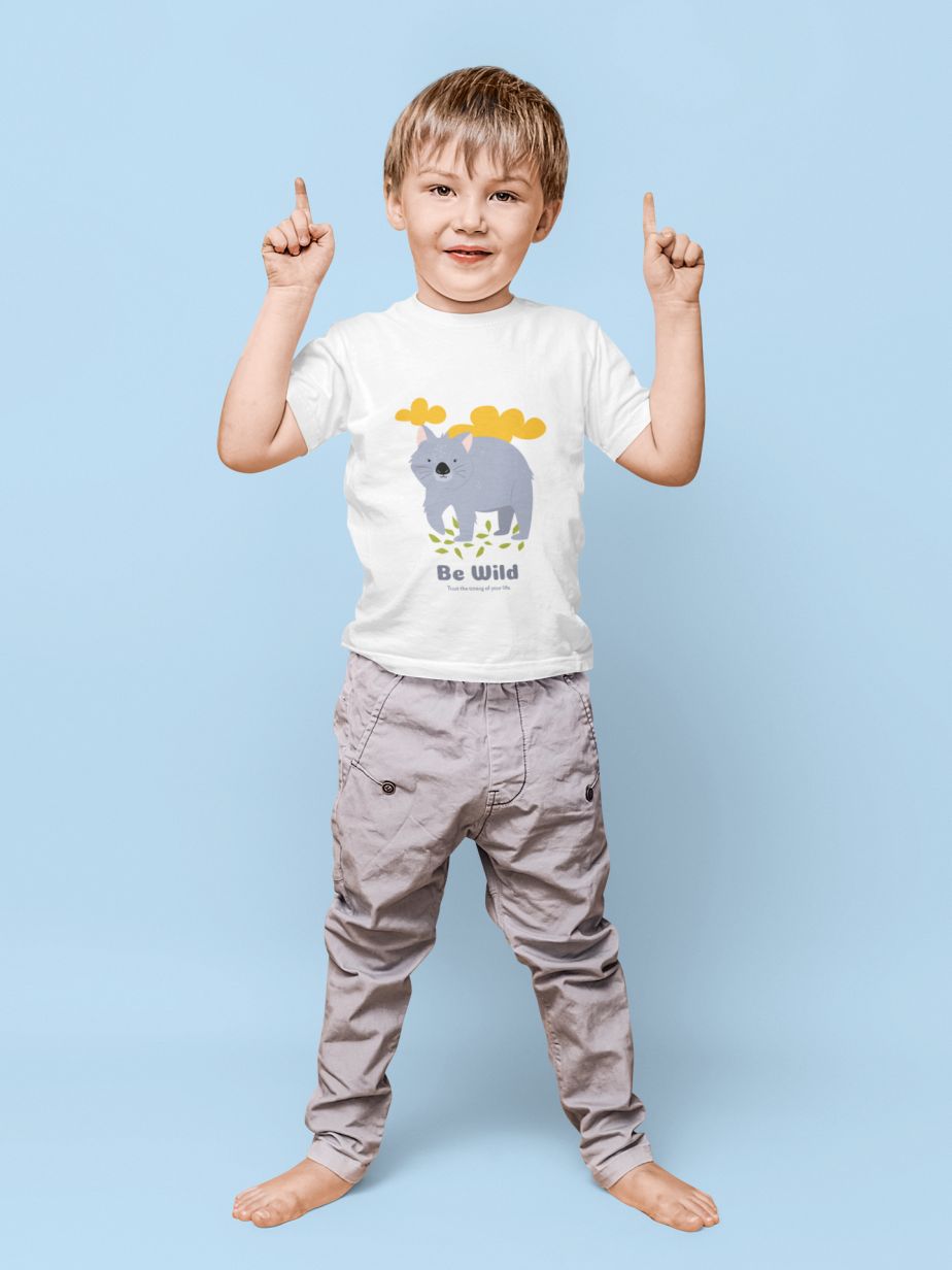 be wild . trust the timing of your life round neck 100% cotton t shirt