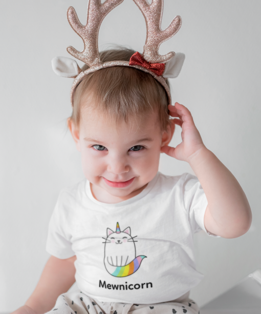 mewnicorn round neck 100% cotton t shirt