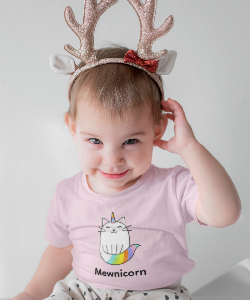 mewnicorn round neck 100% cotton t shirt