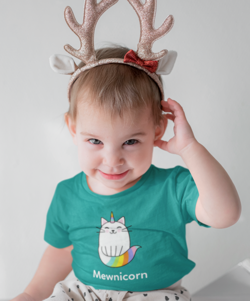 mewnicorn round neck 100% cotton t shirt