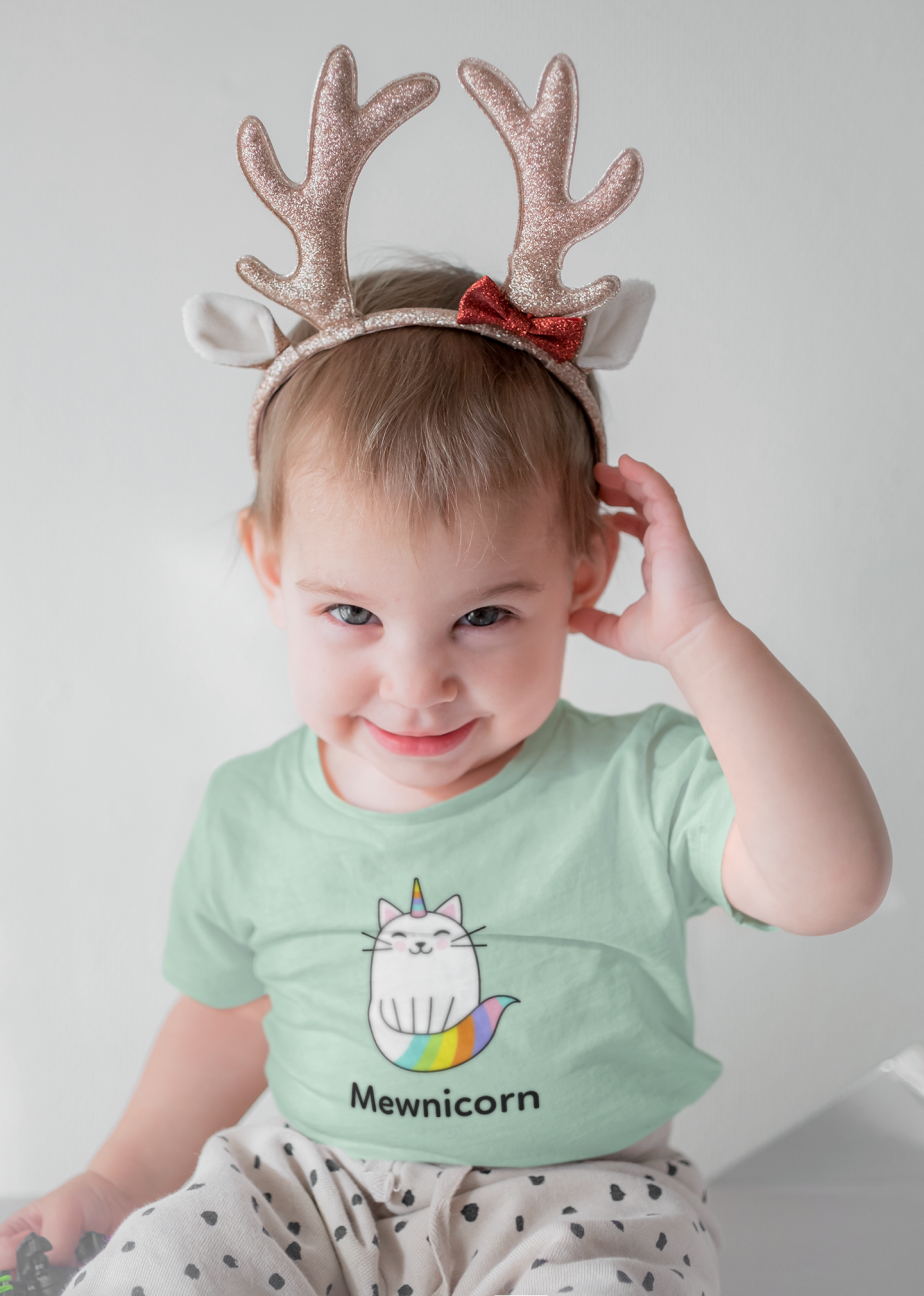 mewnicorn round neck 100% cotton t shirt