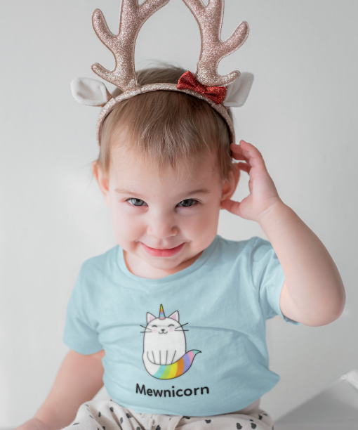 mewnicorn round neck 100% cotton t shirt