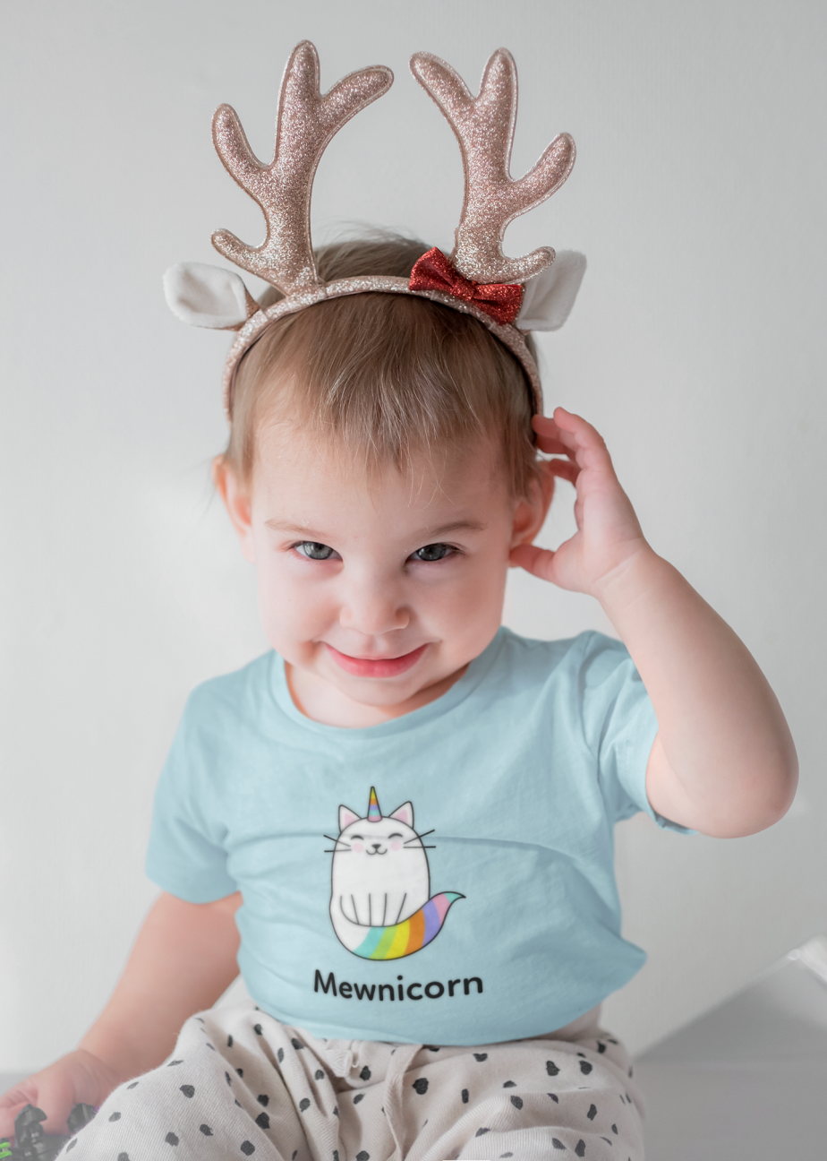 mewnicorn round neck 100% cotton t shirt