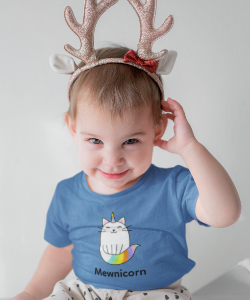 mewnicorn round neck 100% cotton t shirt