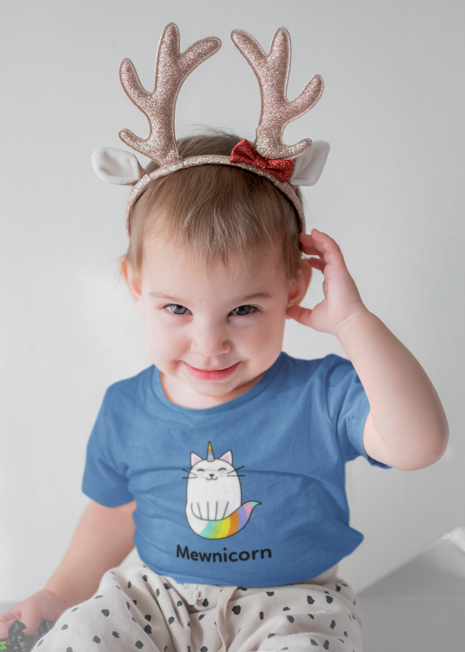 mewnicorn round neck 100% cotton t shirt