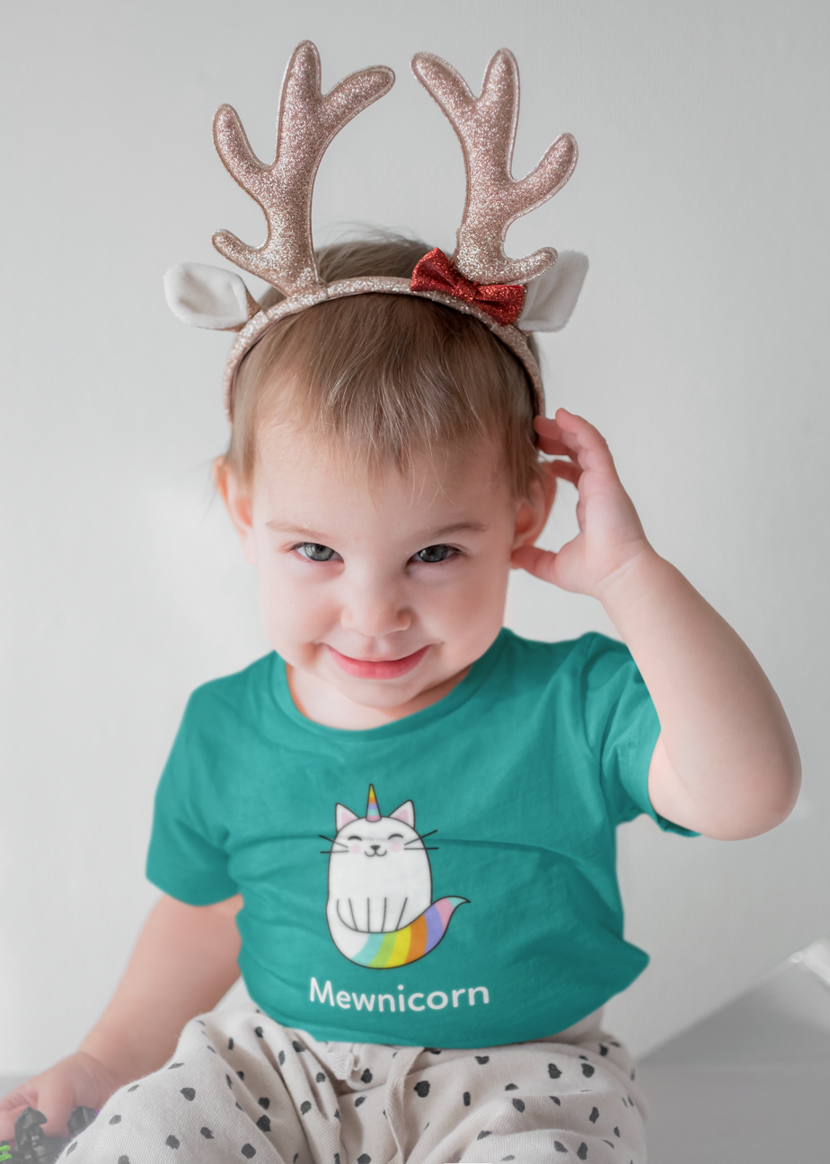 mewnicorn round neck 100% cotton t shirt