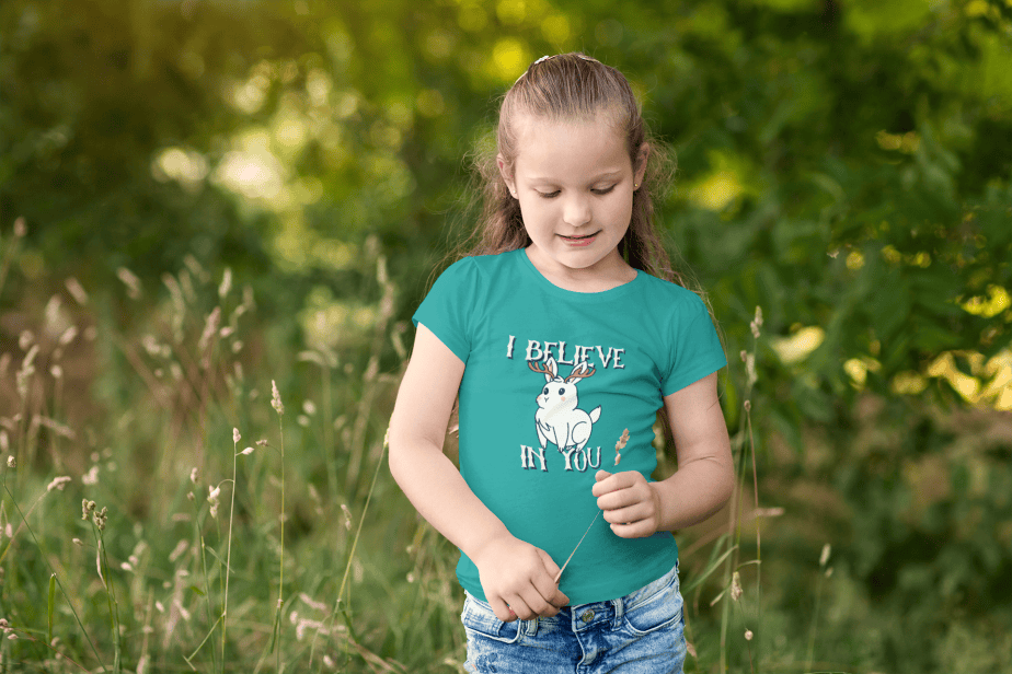 i believe in you round neck 100% cotton t shirt for kids