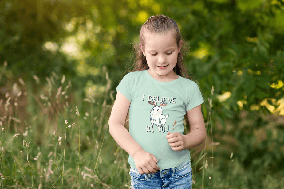 i believe in you round neck 100% cotton t shirt for kids