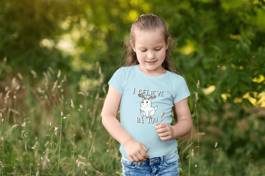 i believe in you round neck 100% cotton t shirt for kids
