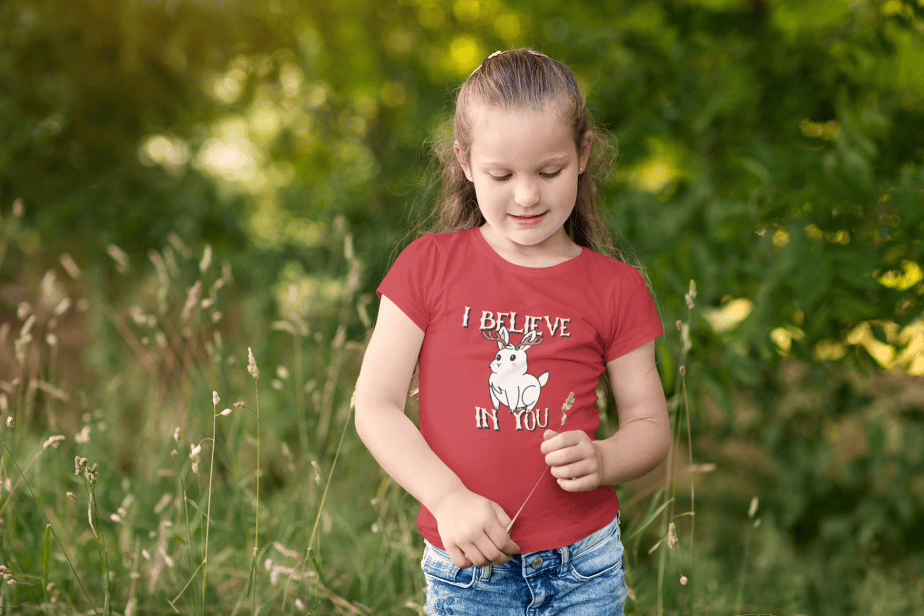 i believe in you round neck 100% cotton t shirt for kids
