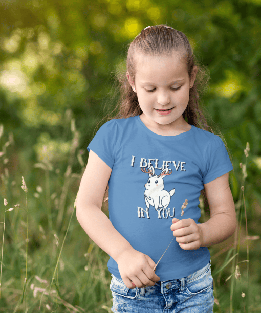 i believe in you round neck 100% cotton t shirt for kids