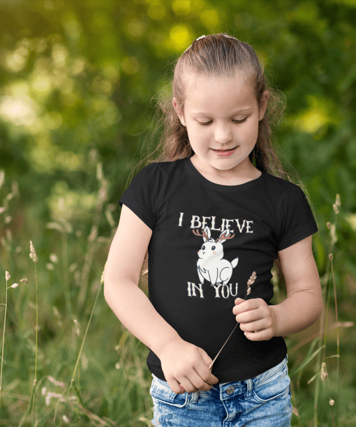 i believe in you round neck 100% cotton t shirt for kids