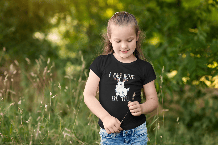 i believe in you round neck 100% cotton t shirt for kids