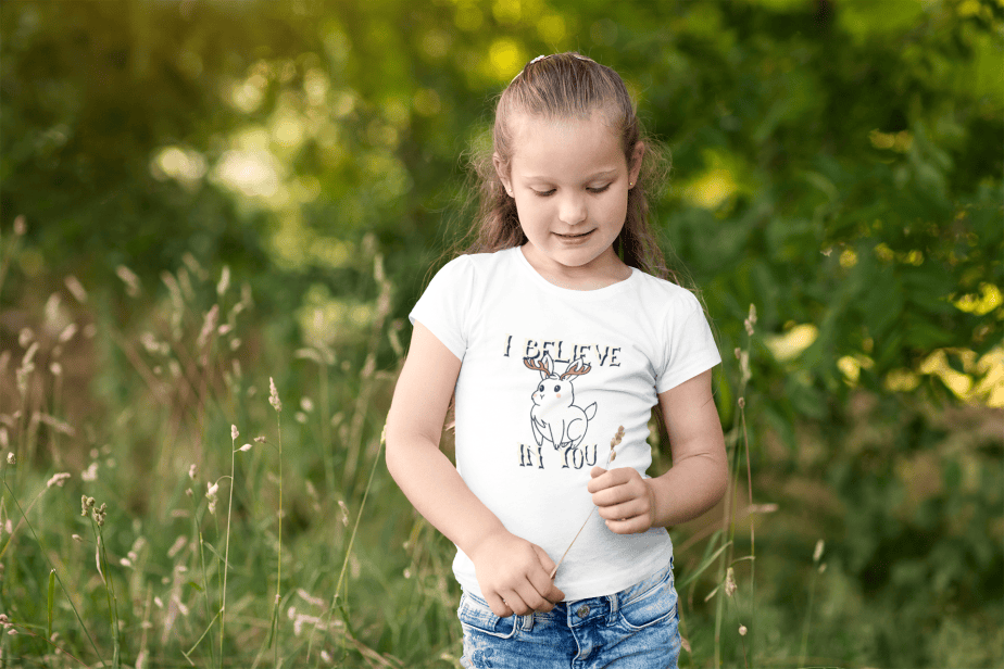 i believe in you round neck 100% cotton t shirt for kids