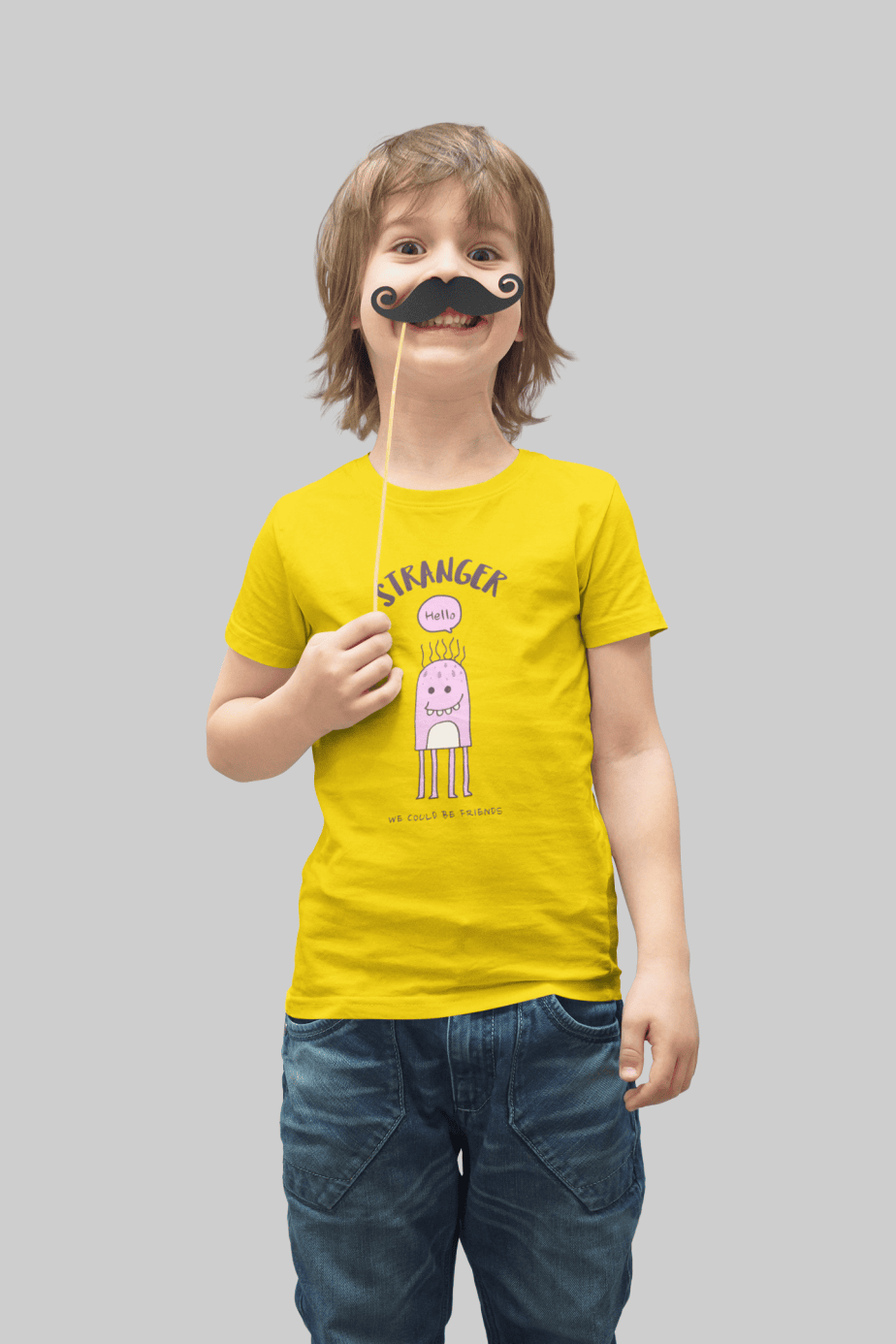 stay home and eat birthday cake round neck 100% cotton t shirt for kids (copy)